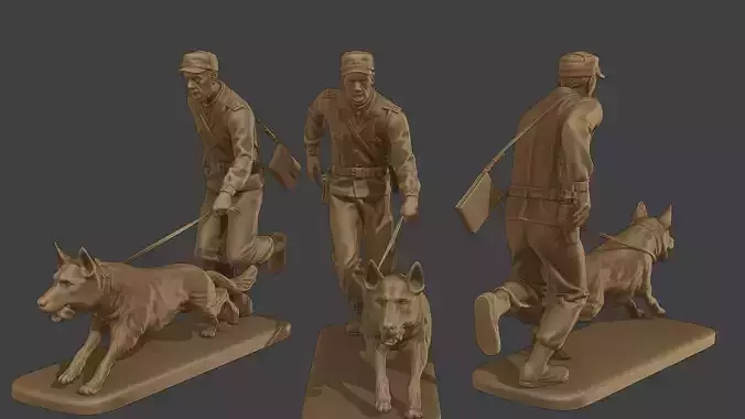 Czechoslovak communist Police K9 003 3D print model