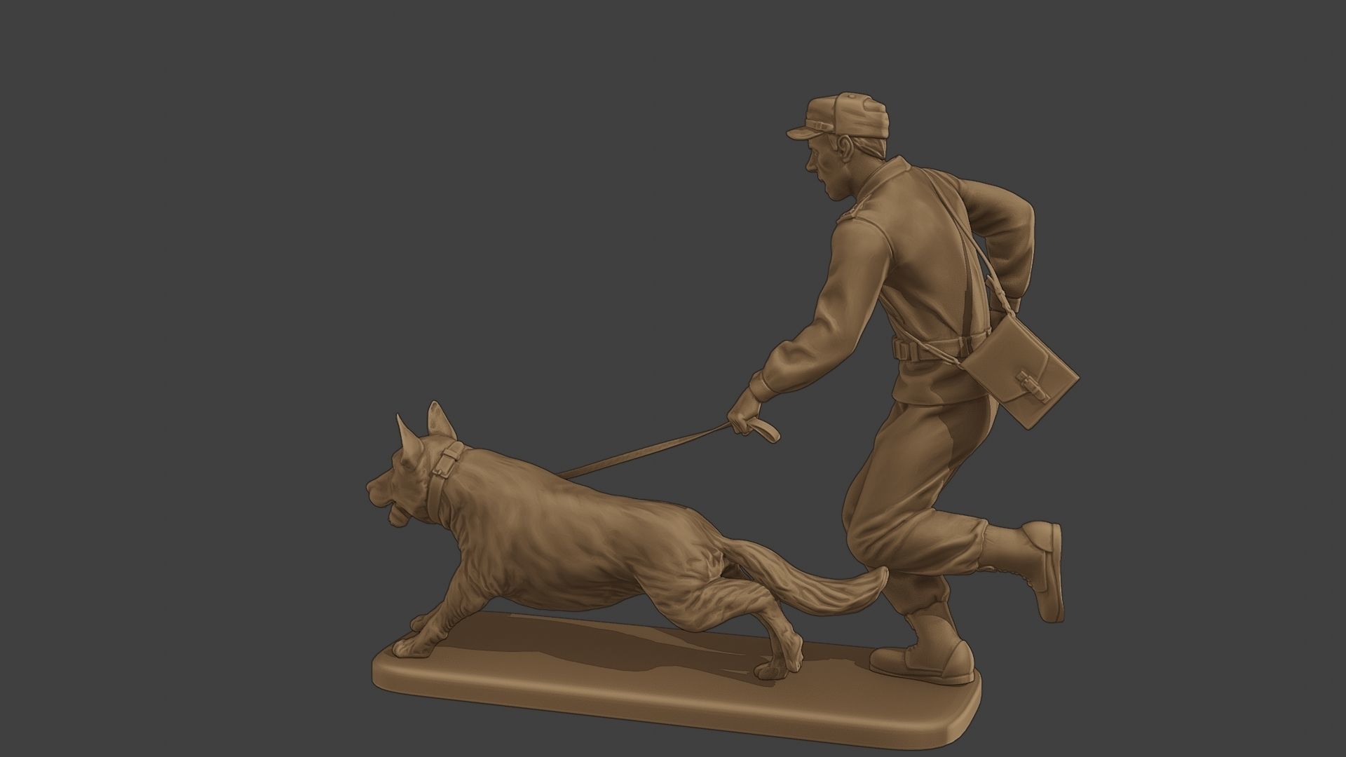 Czechoslovak communist Police K9 003 3D print model_4
