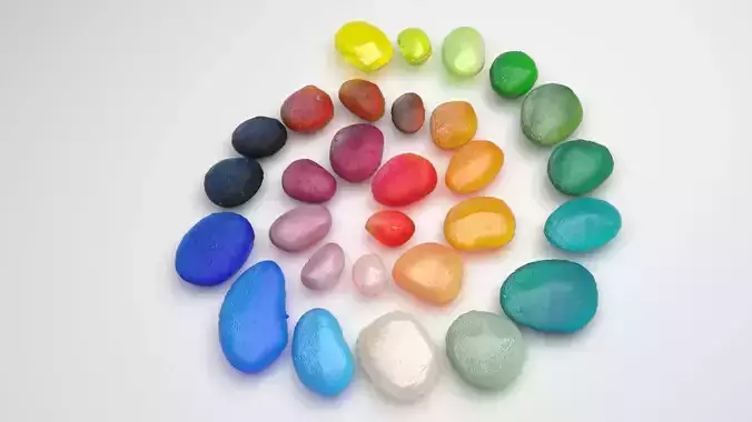 Colorful Transparent Stones