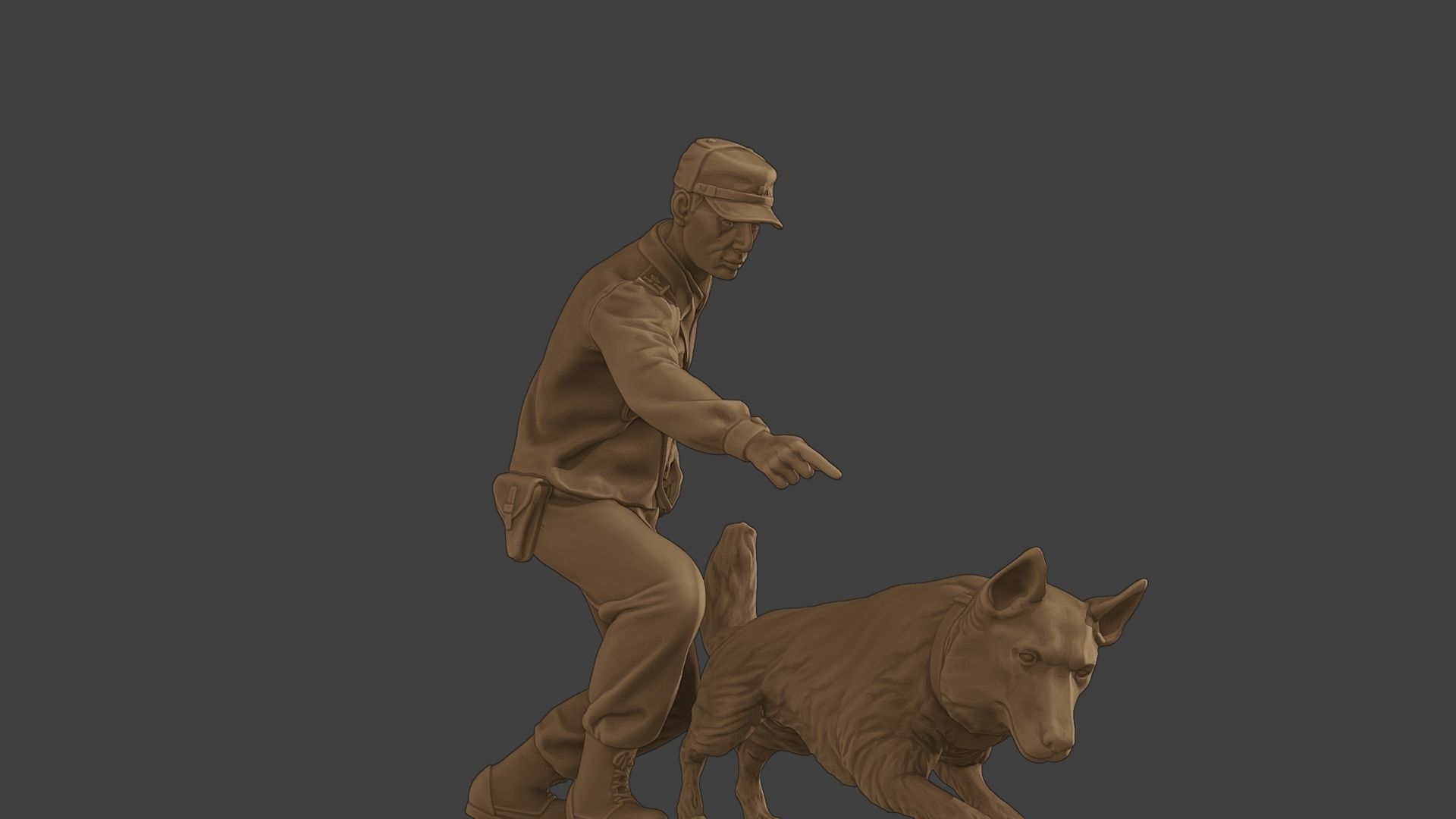 Czechoslovak communist Police K9 004 3D print model_13