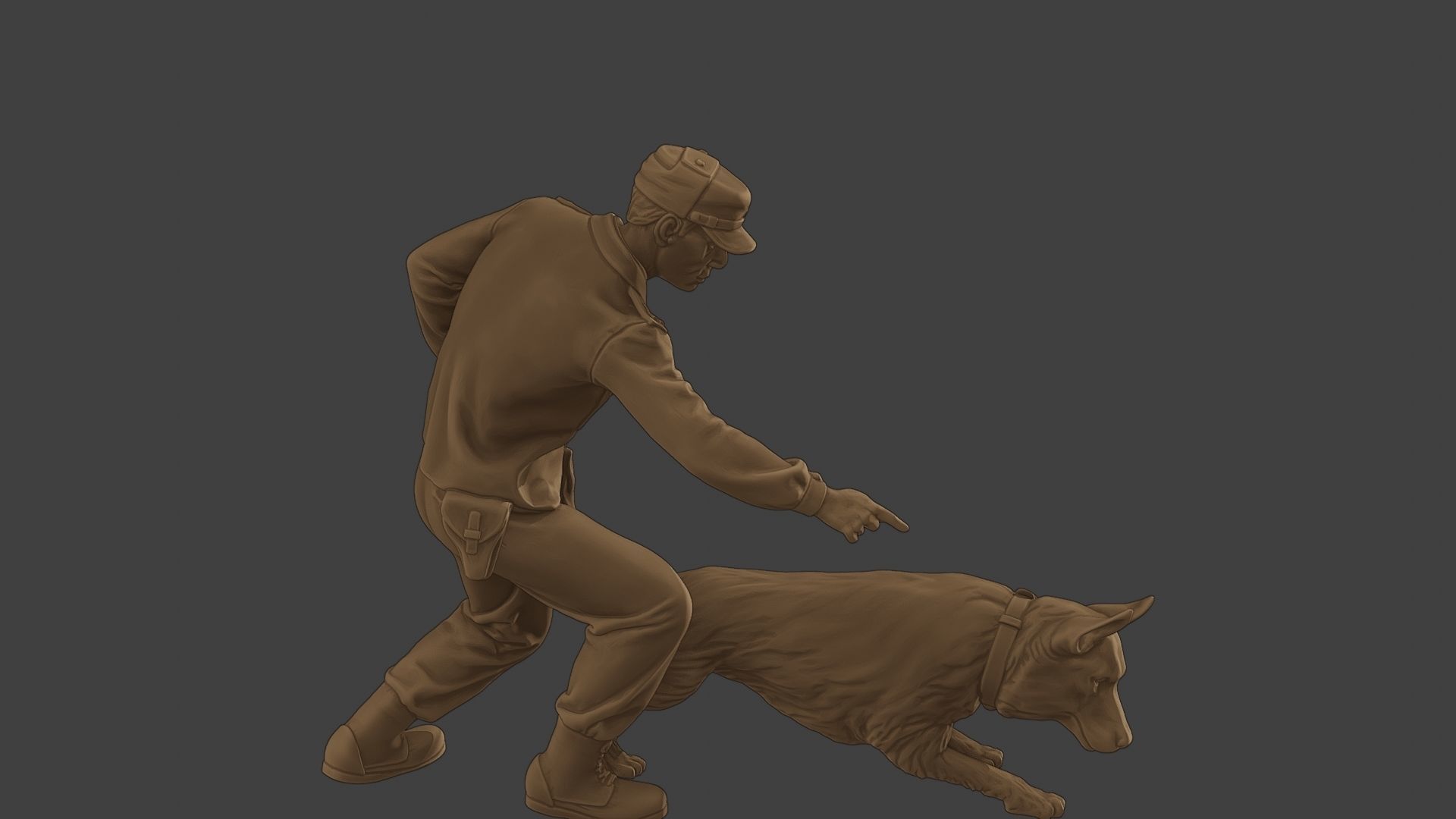 Czechoslovak communist Police K9 004 3D print model_30