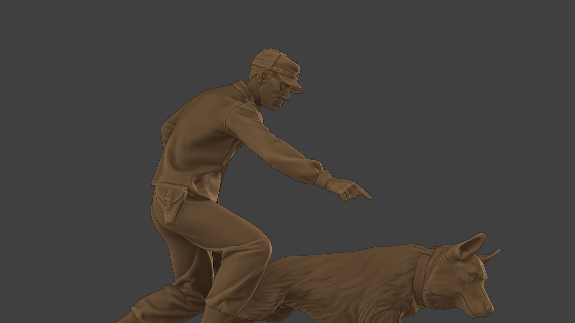 Czechoslovak communist Police K9 004 3D print model_29