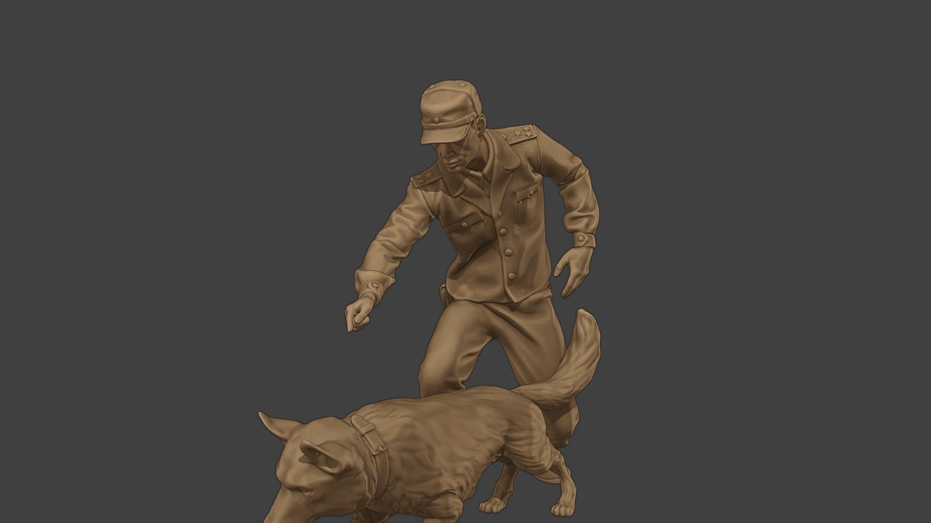 Czechoslovak communist Police K9 004 3D print model_27