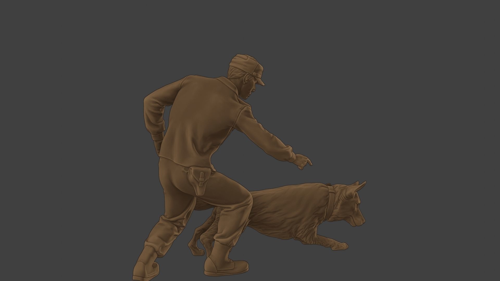 Czechoslovak communist Police K9 004 3D print model_31