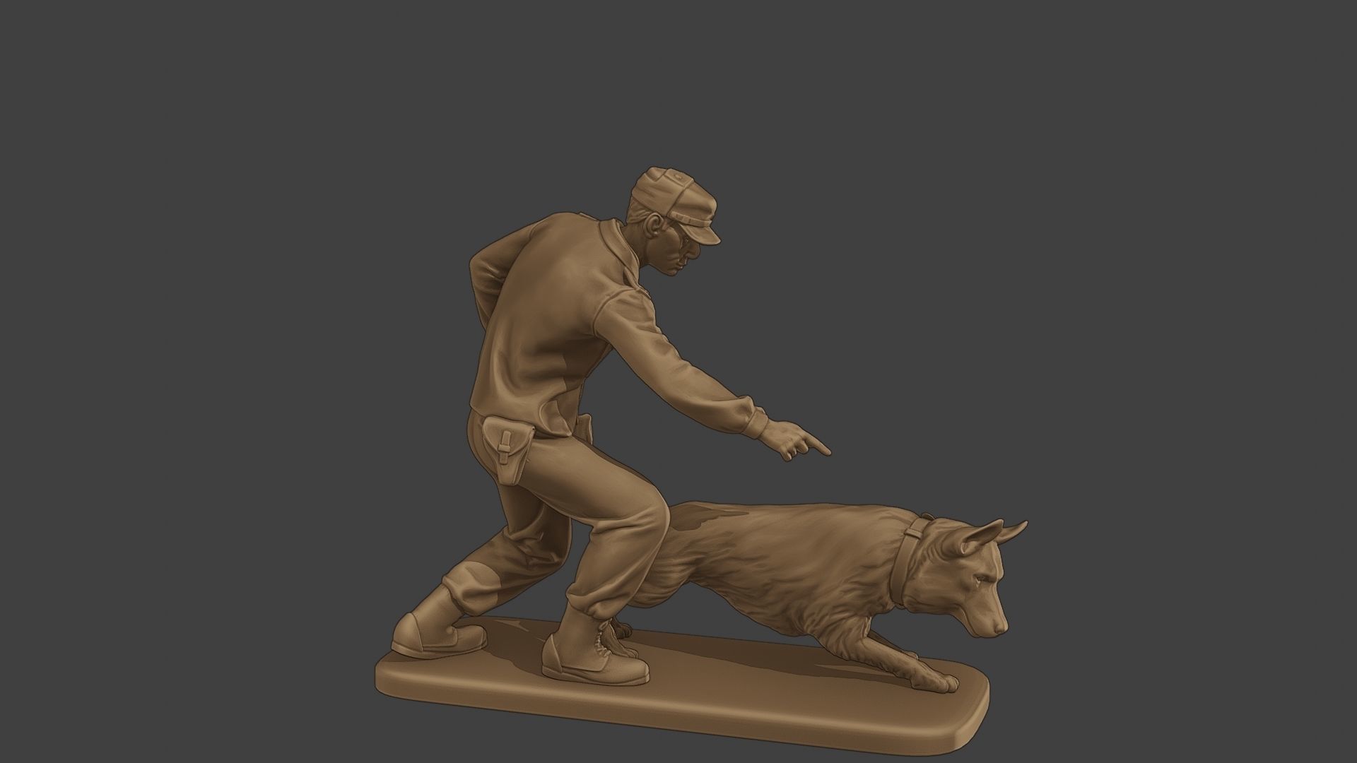 Czechoslovak communist Police K9 004 3D print model_9