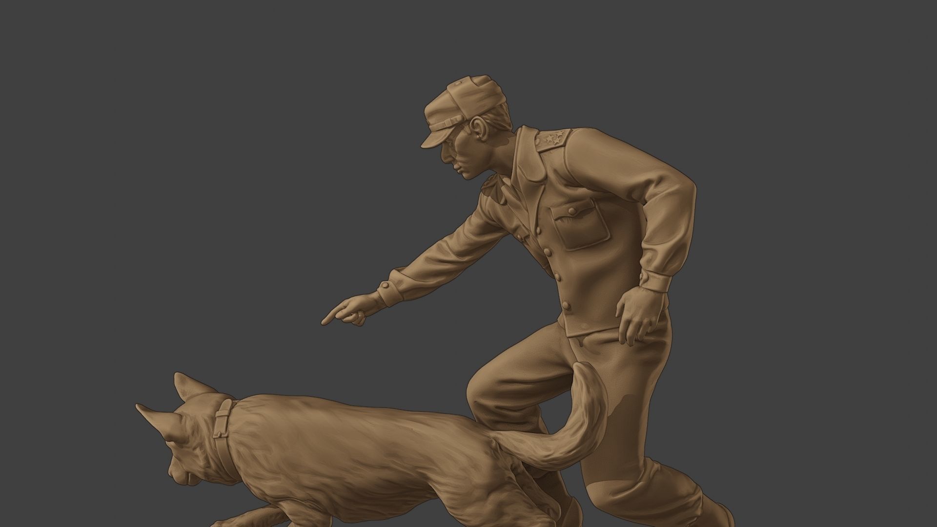 Czechoslovak communist Police K9 004 3D print model_26