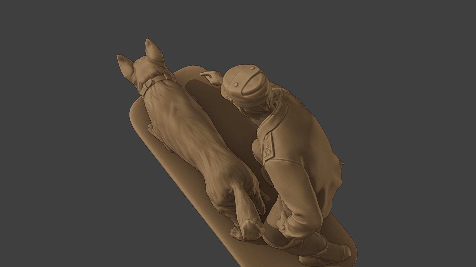 Czechoslovak communist Police K9 004 3D print model_16