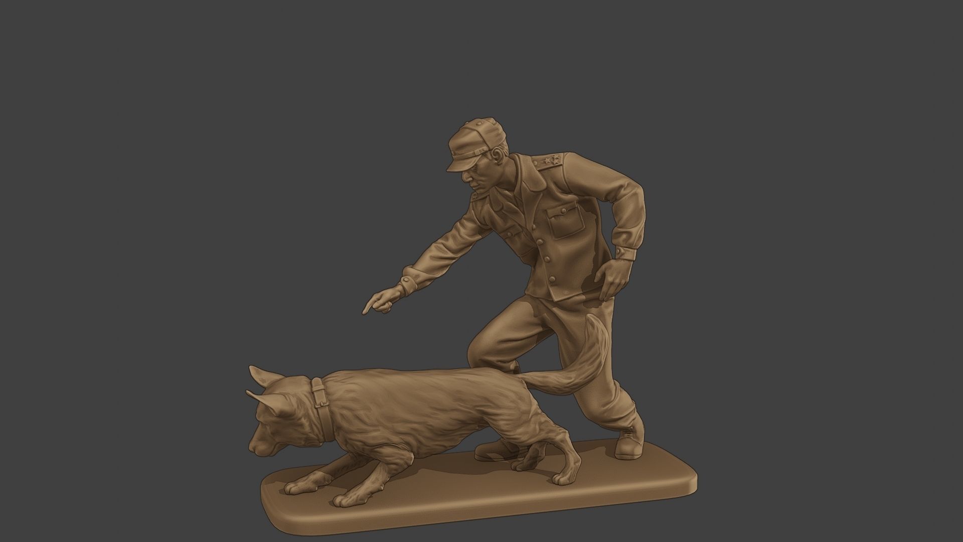 Czechoslovak communist Police K9 004 3D print model_3