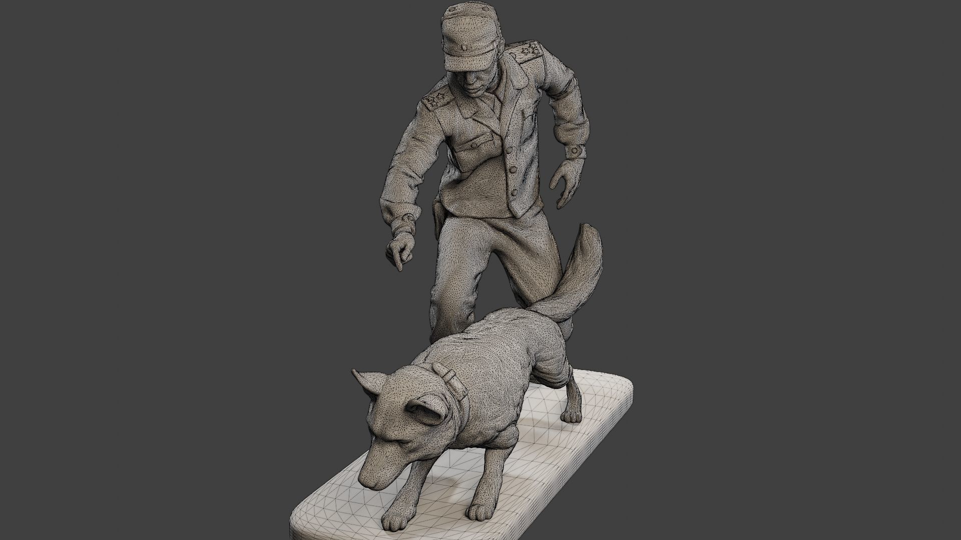 Czechoslovak communist Police K9 004 3D print model_12