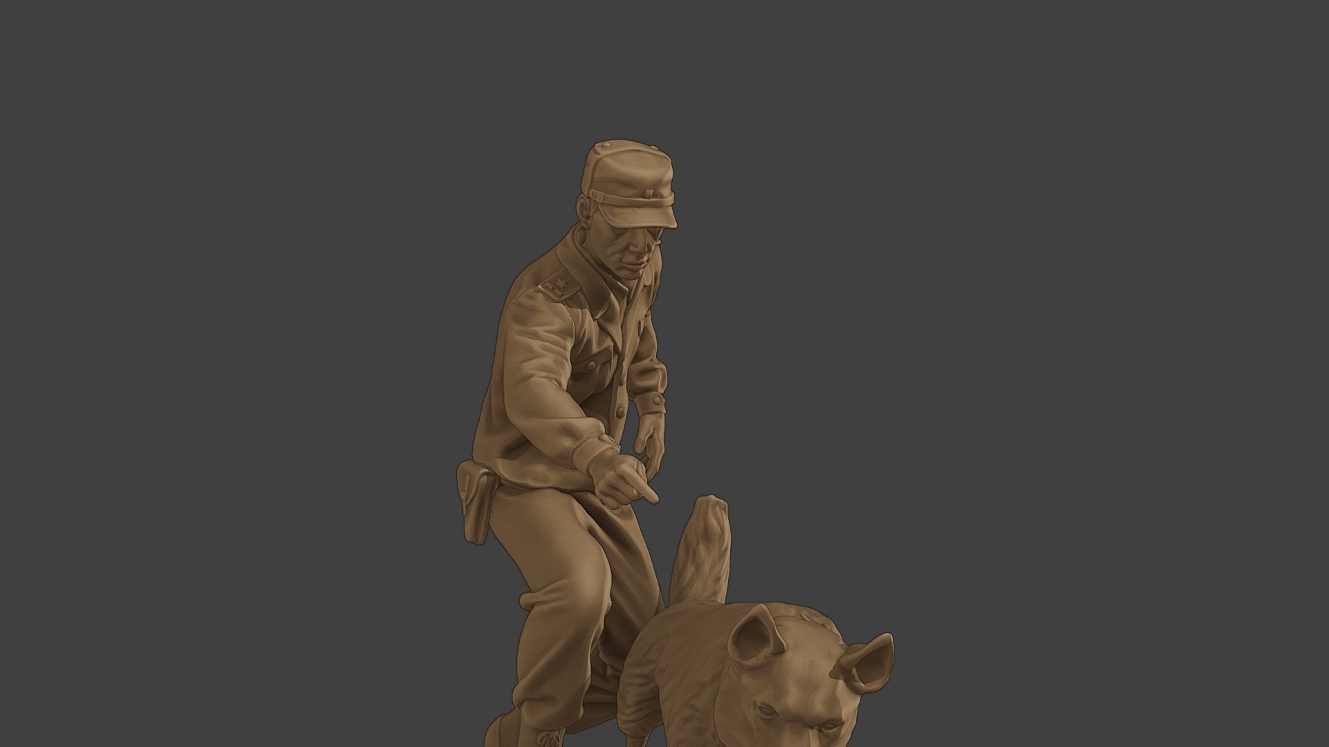 Czechoslovak communist Police K9 004 3D print model_28