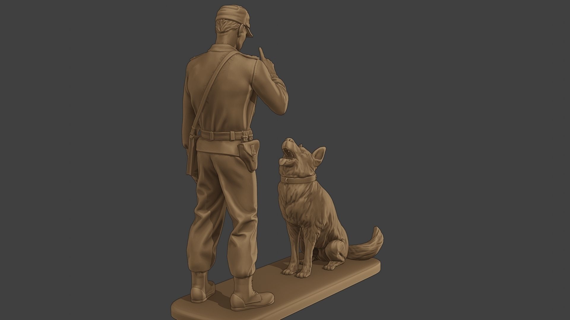 Czechoslovak communist Police K9 005 3D print model_7
