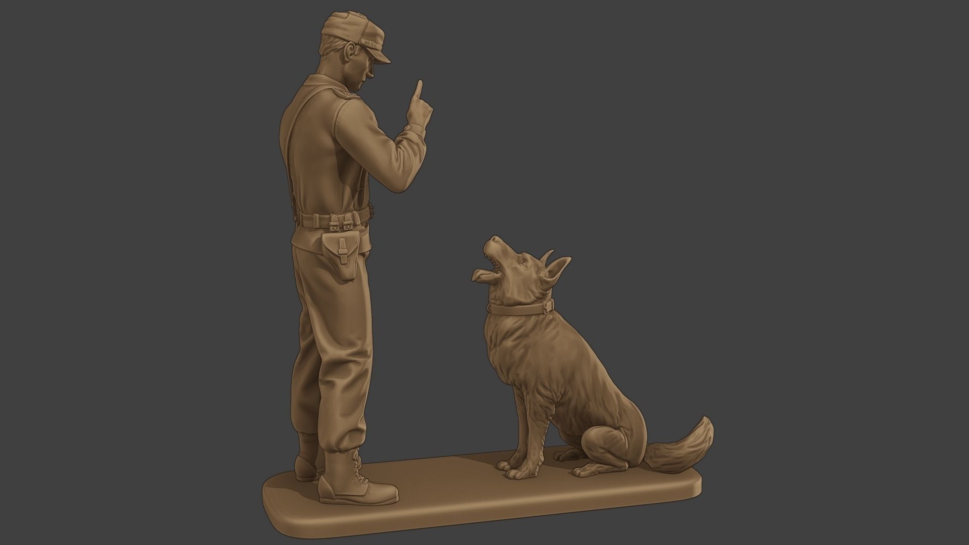 Czechoslovak communist Police K9 005 3D print model_8