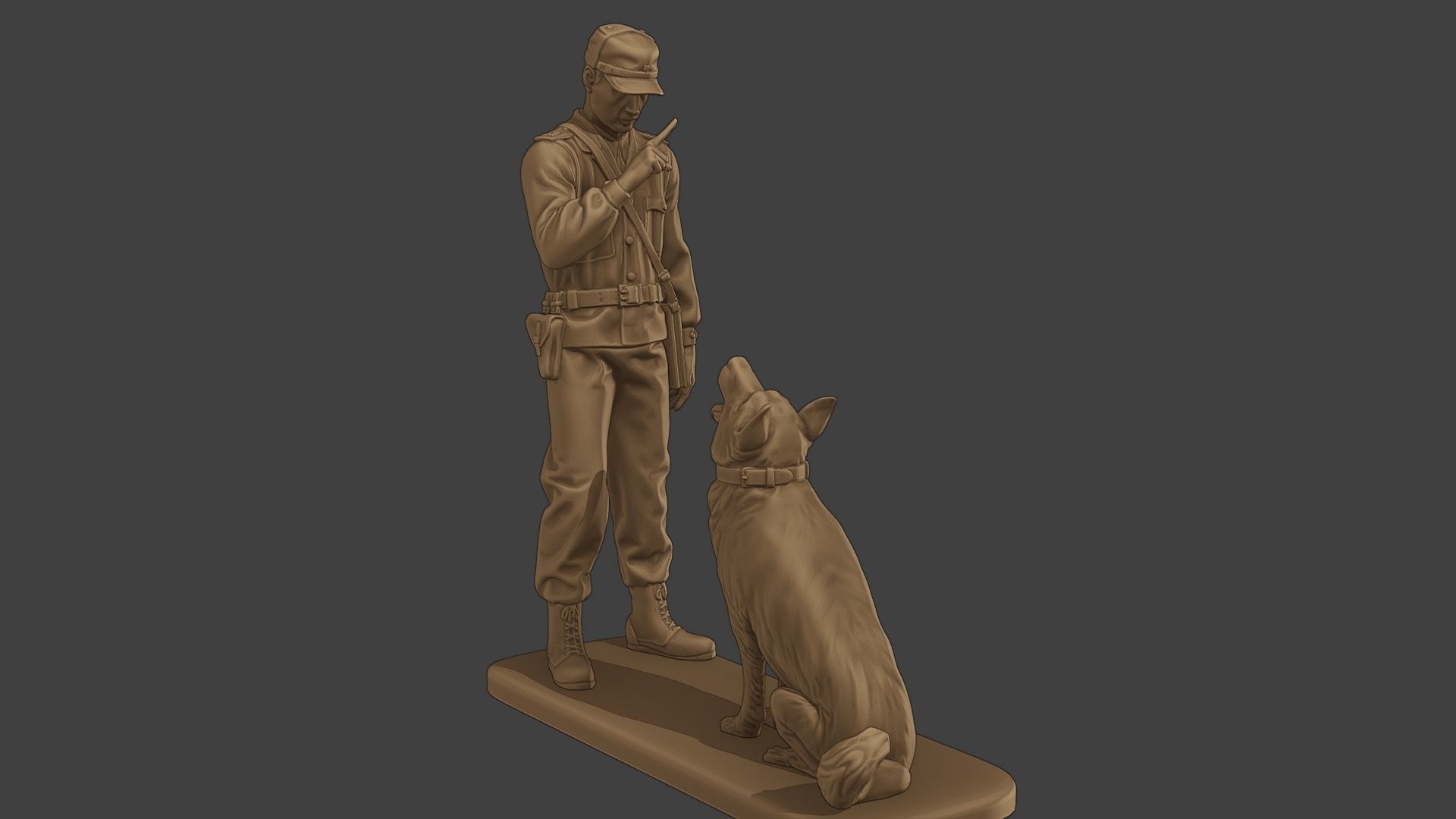 Czechoslovak communist Police K9 005 3D print model_10