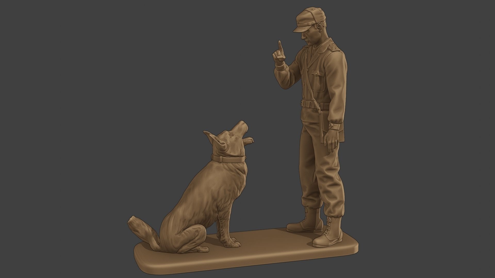 Czechoslovak communist Police K9 005 3D print model_3
