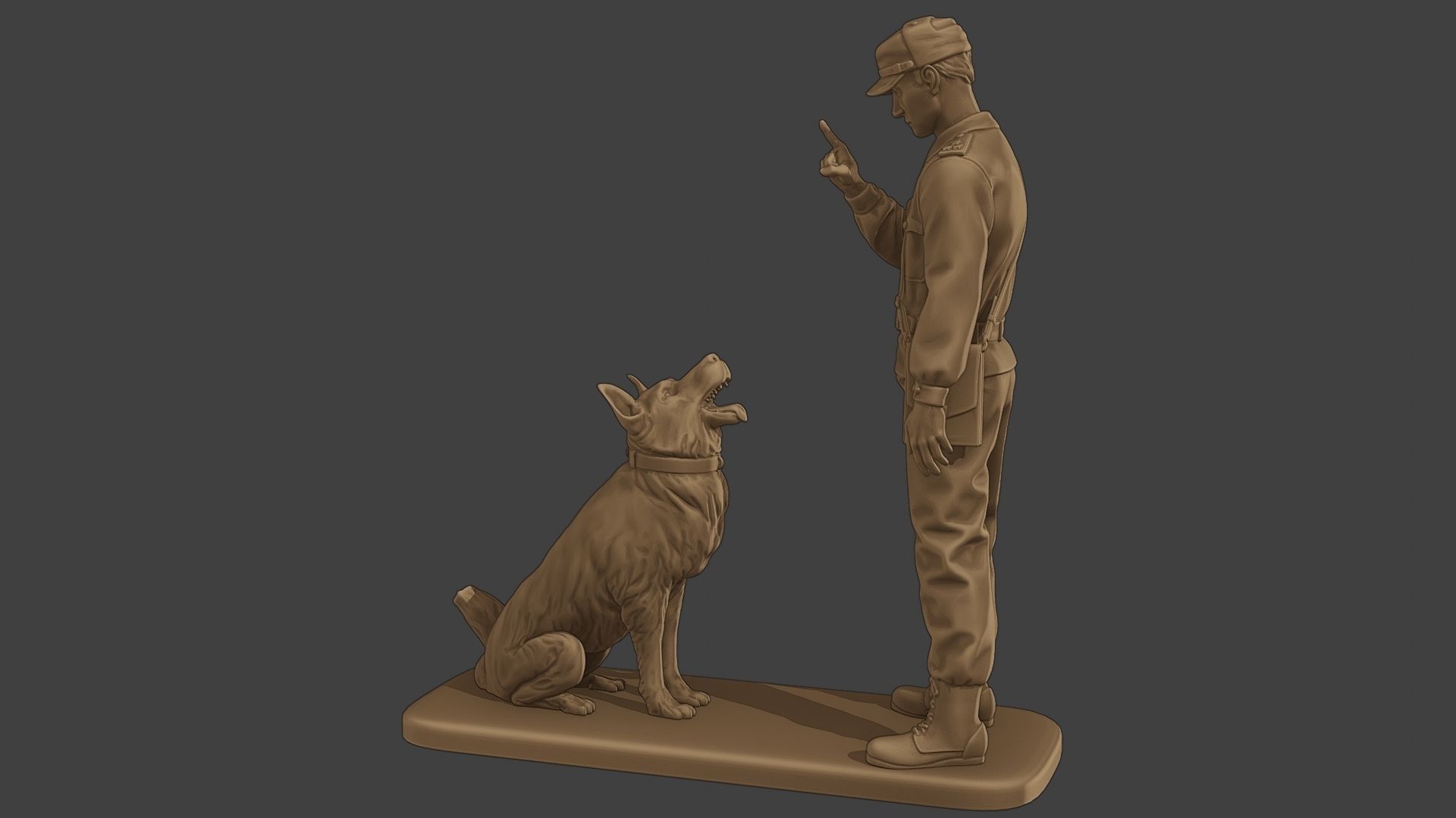 Czechoslovak communist Police K9 005 3D print model_4