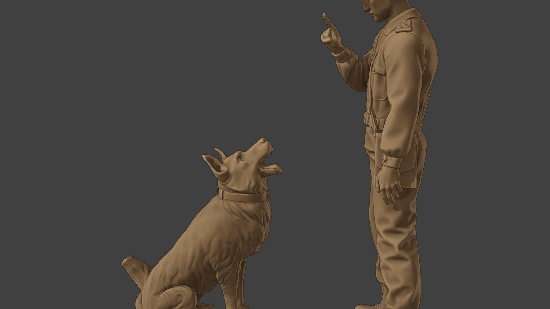 Czechoslovak communist Police K9 005 3D print model_26