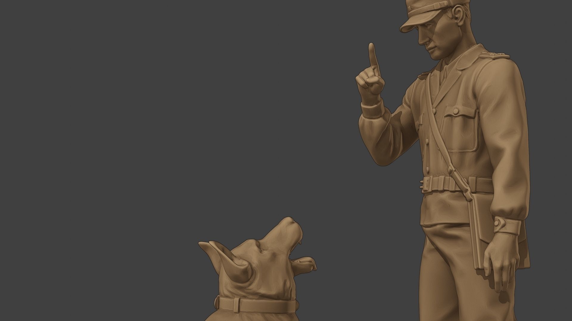 Czechoslovak communist Police K9 005 3D print model_17