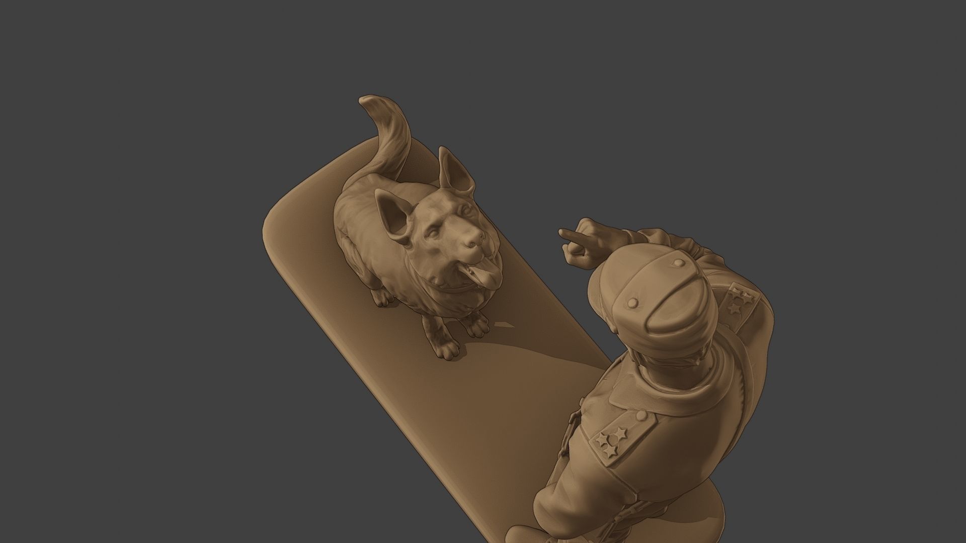 Czechoslovak communist Police K9 005 3D print model_16