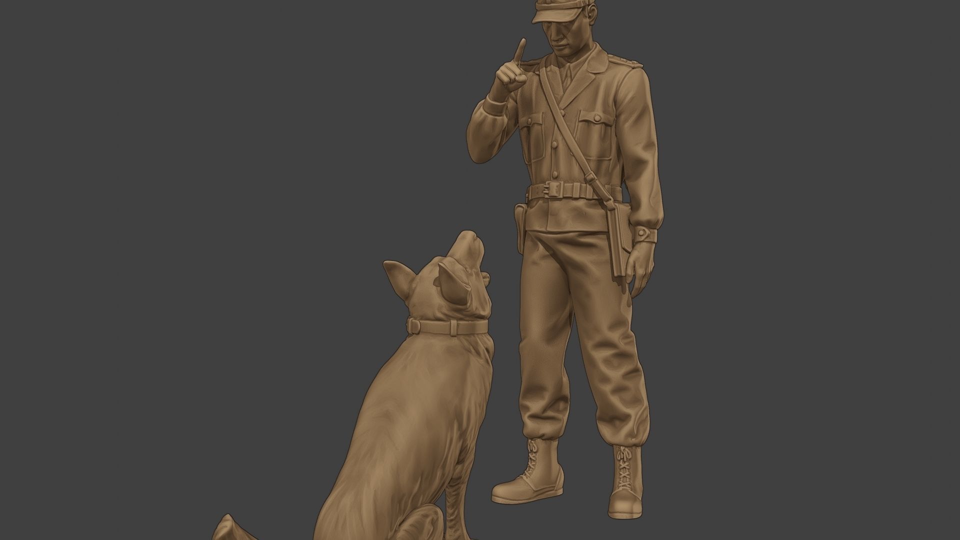 Czechoslovak communist Police K9 005 3D print model_27