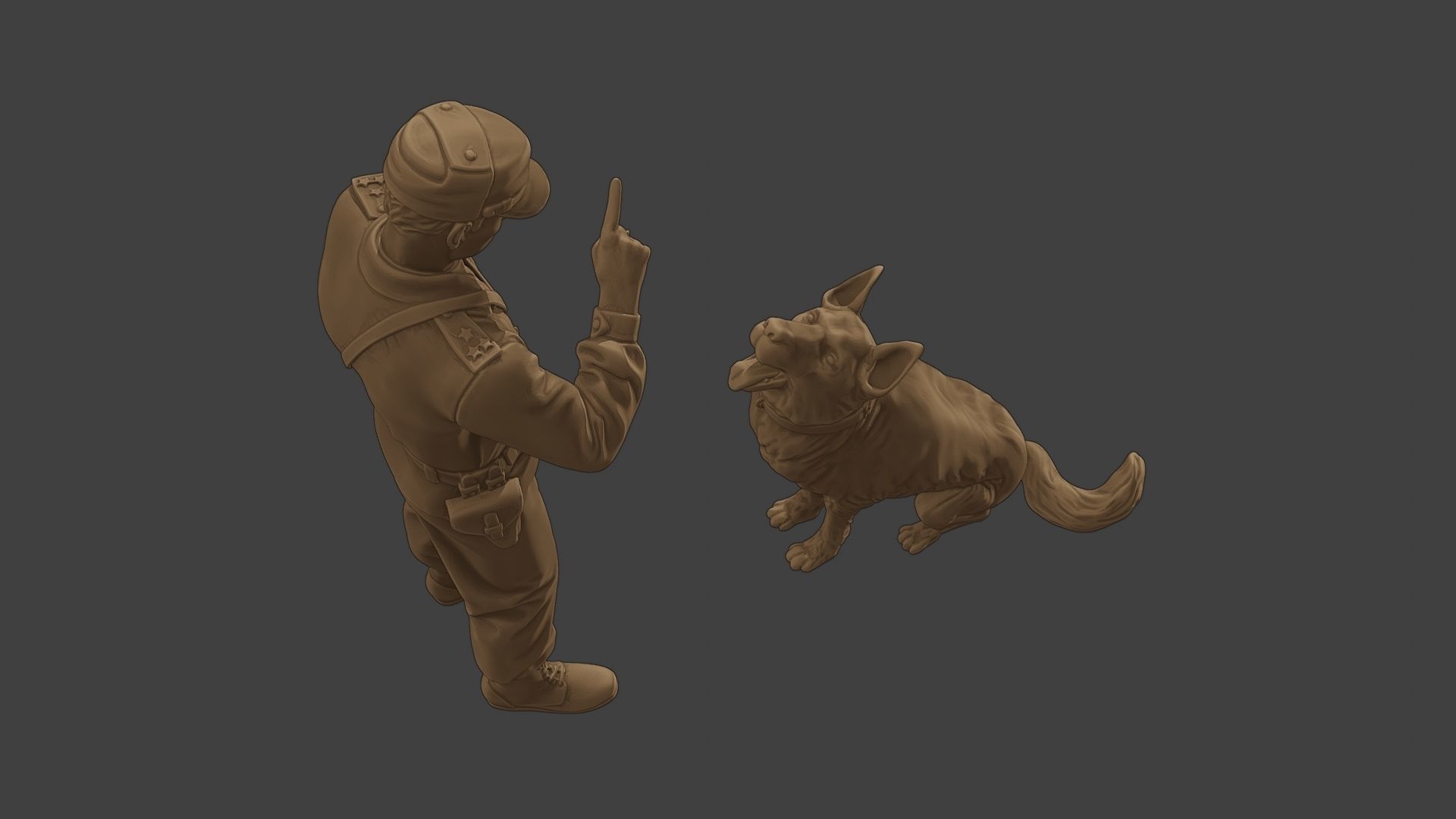 Czechoslovak communist Police K9 005 3D print model_23