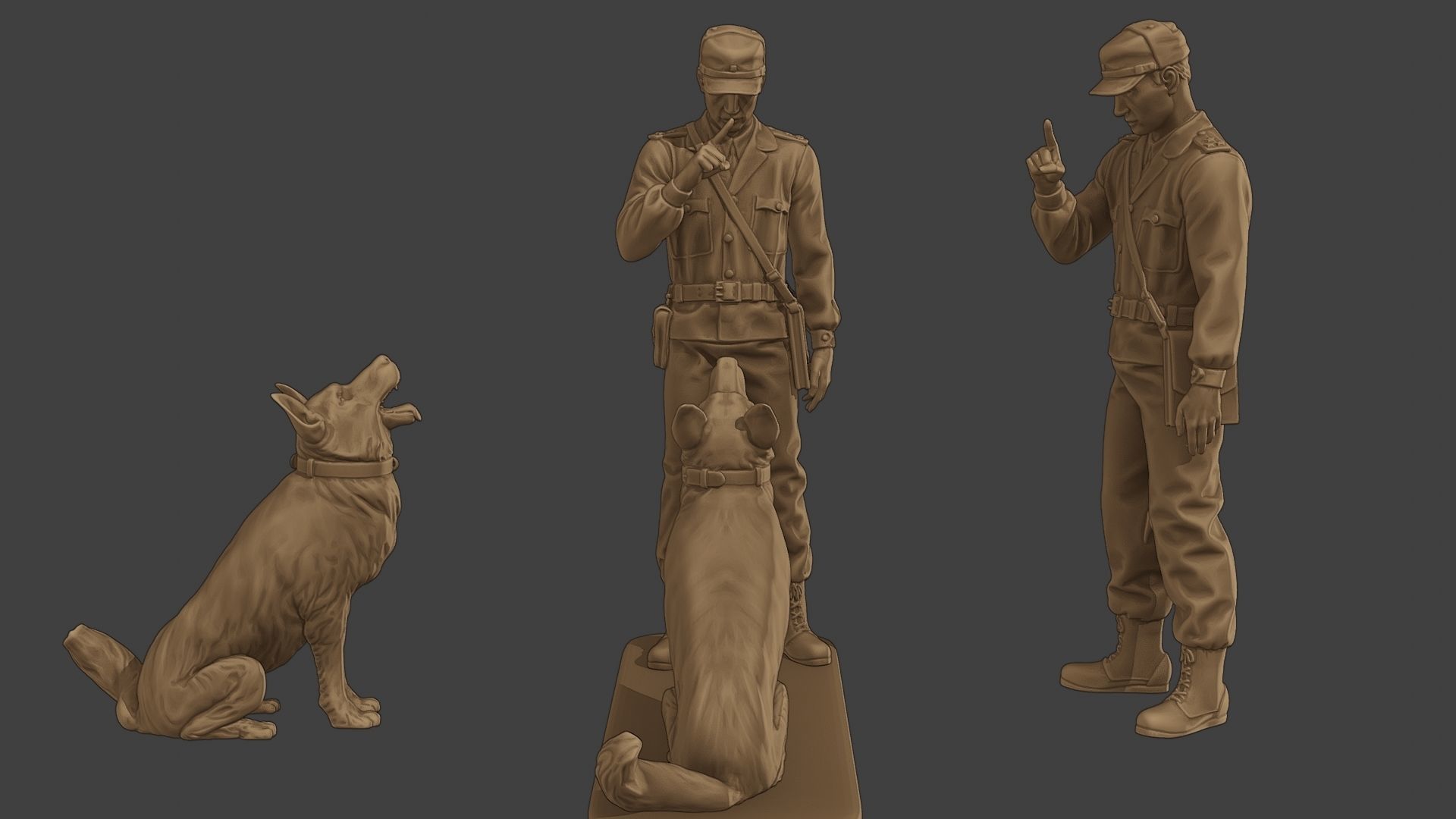 Czechoslovak communist Police K9 005 3D print model_1