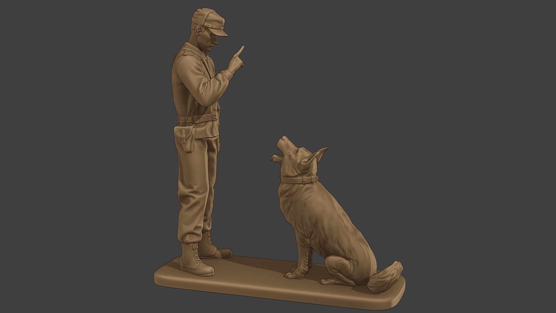 Czechoslovak communist Police K9 005 3D print model_9