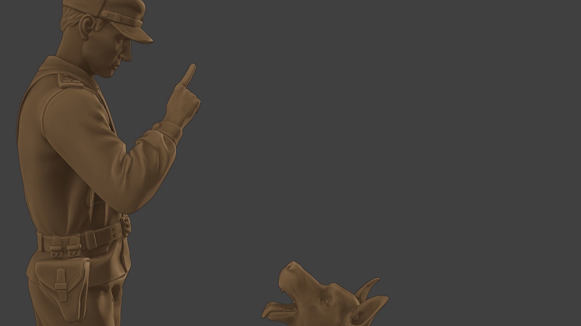 Czechoslovak communist Police K9 005 3D print model_20