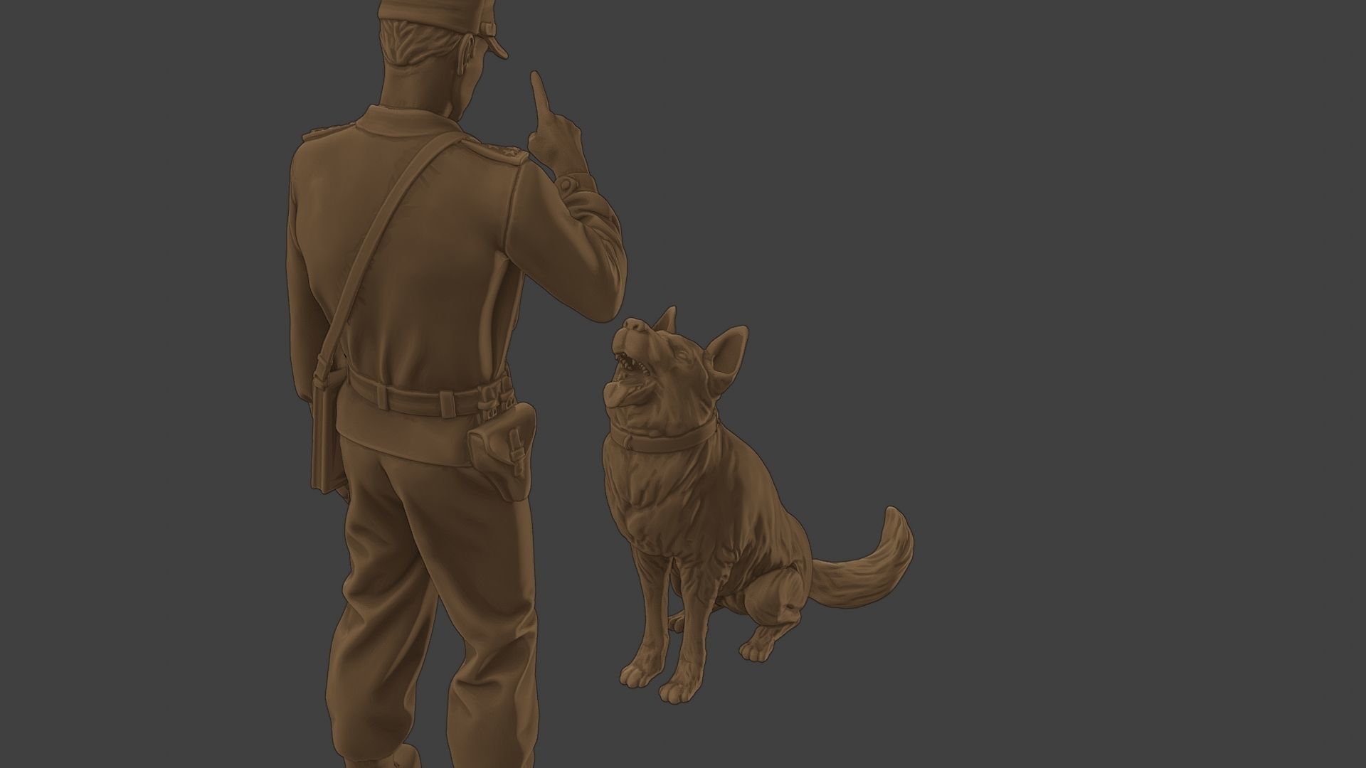 Czechoslovak communist Police K9 005 3D print model_24