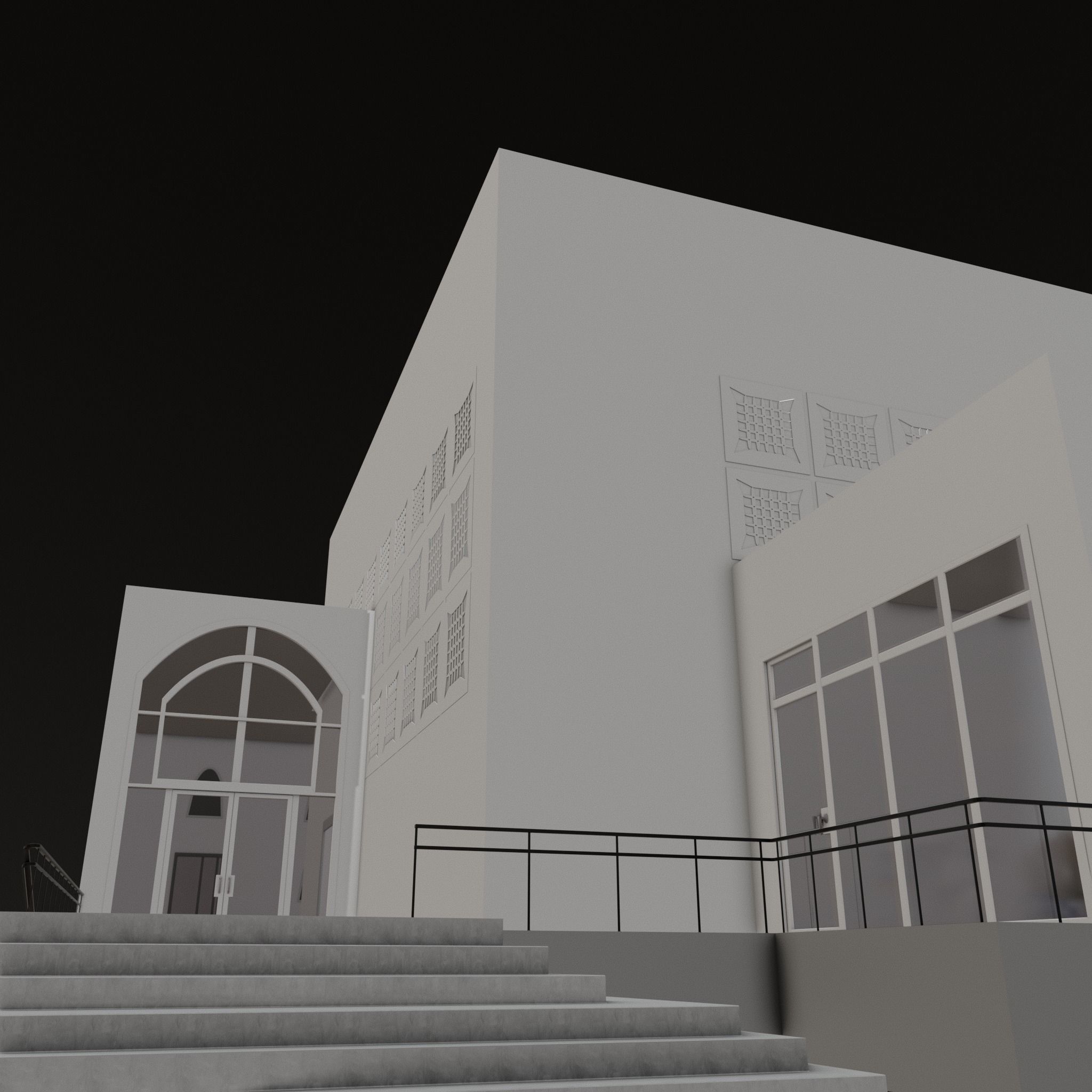 3D Mosque Exterior 3D model_1