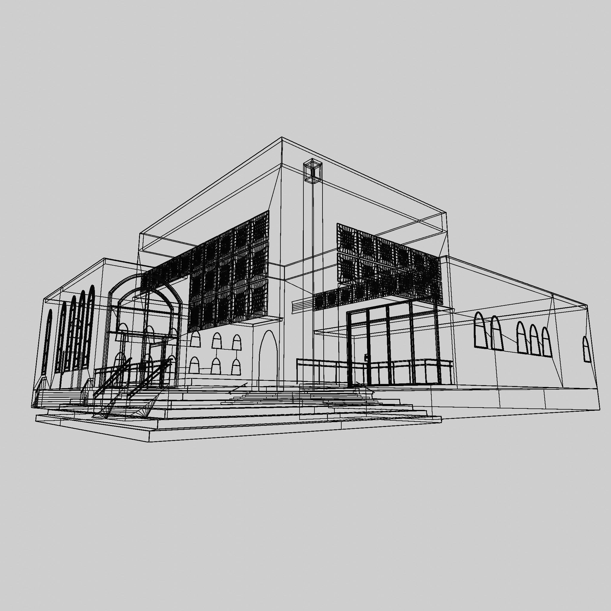 3D Mosque Exterior 3D model_6