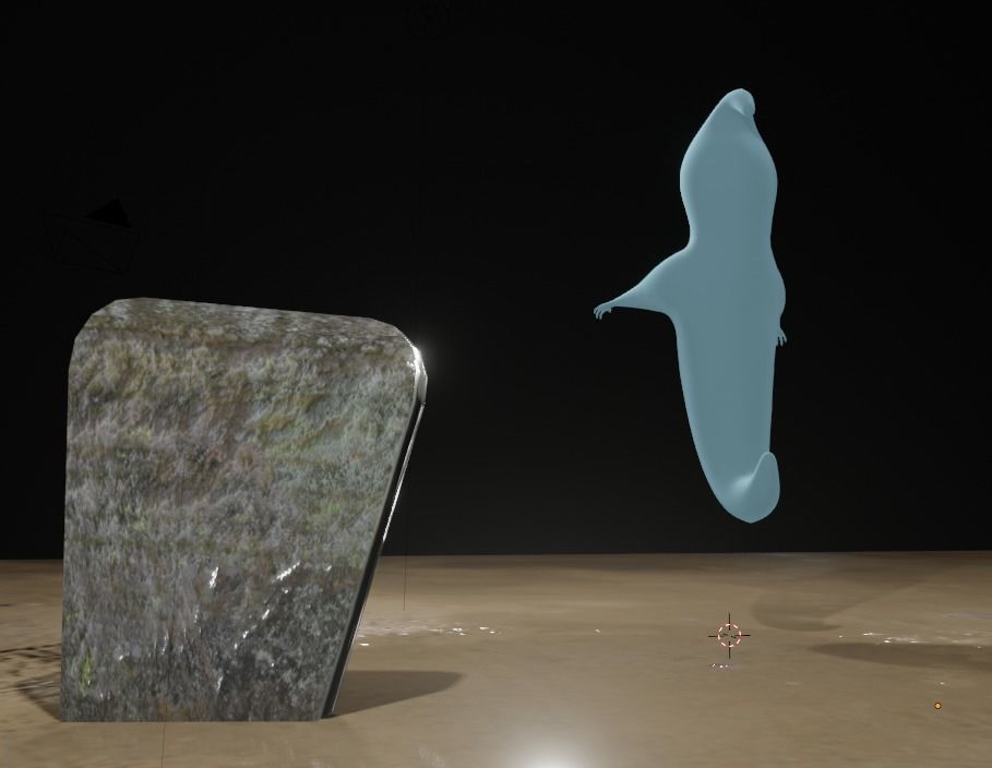 Cartoon ghost 3D model_1