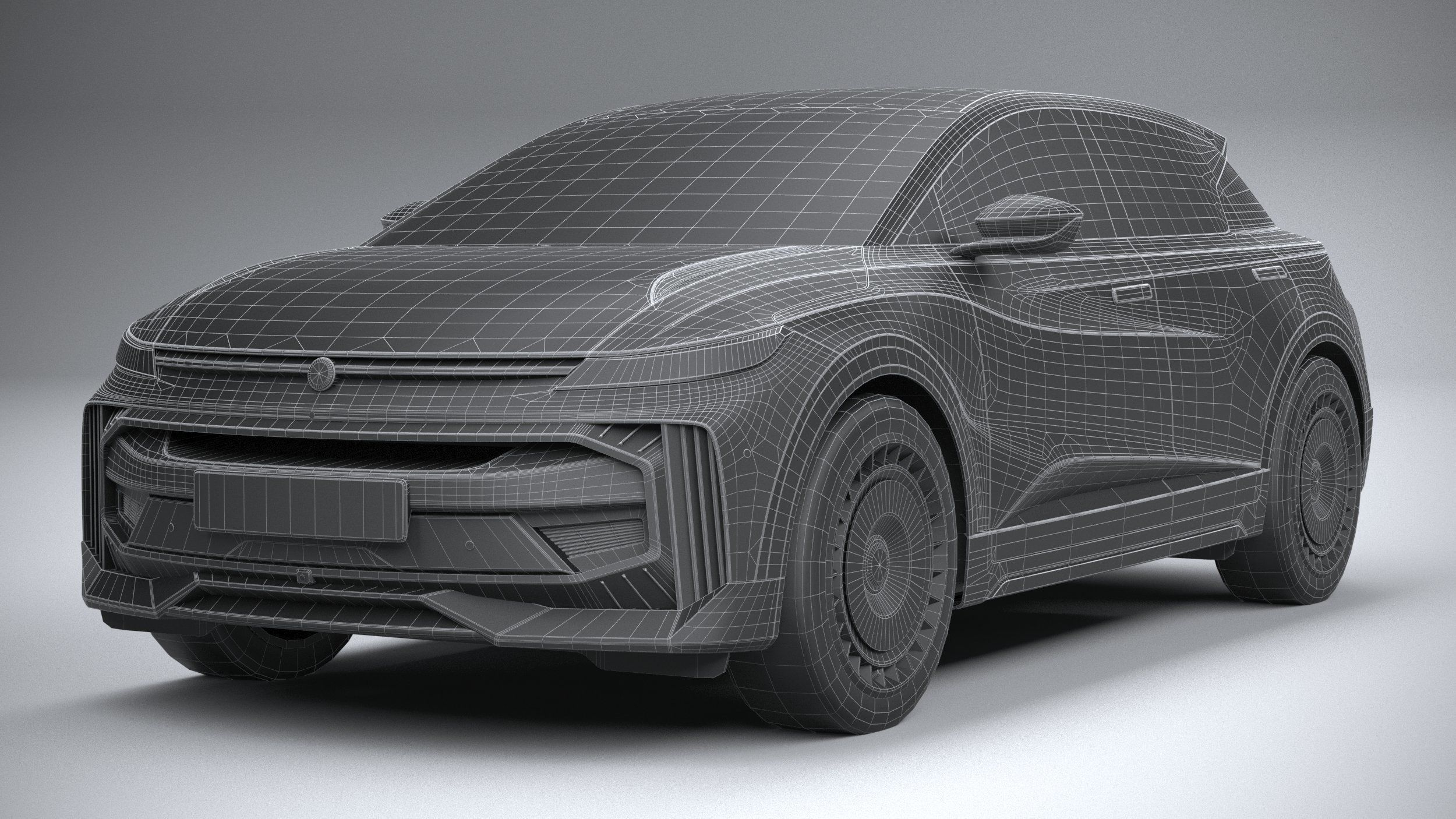 Generic Crossover v1 2023 LowPoly 3D model_27