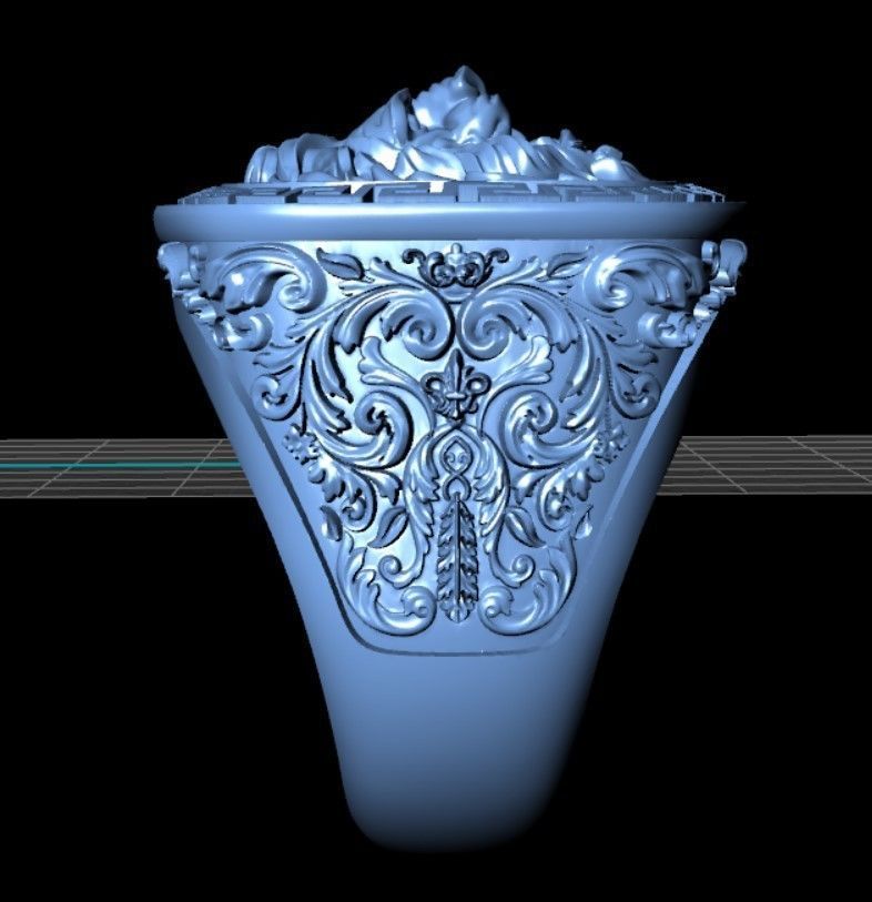 zbrush Ring collection 3D print model_36