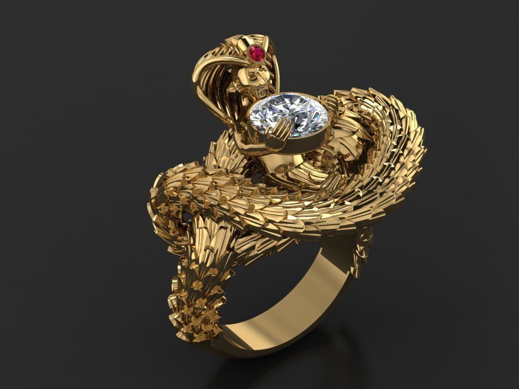 zbrush Ring collection 3D print model_4