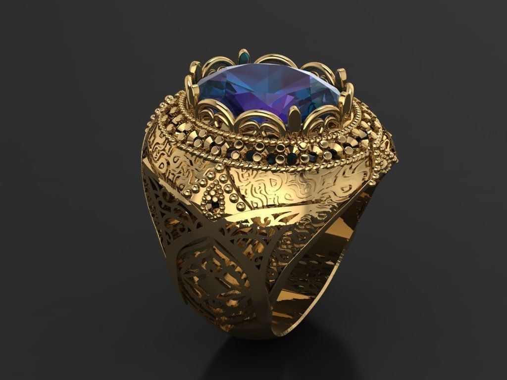 zbrush Ring collection 3D print model_5