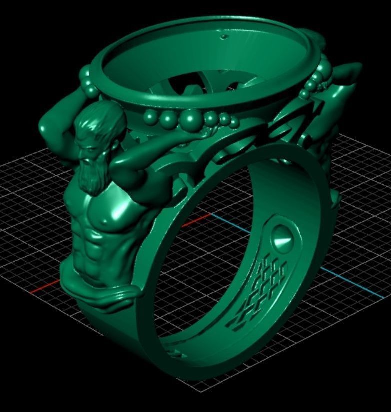 zbrush Ring collection 3D print model_13
