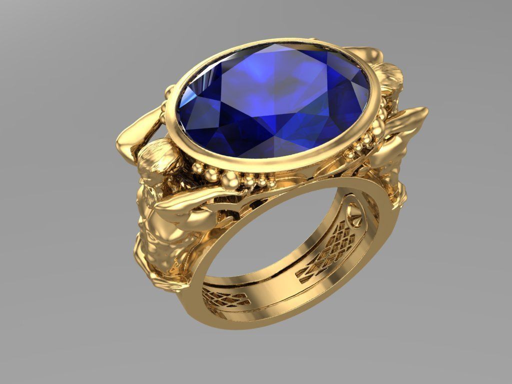 zbrush Ring collection 3D print model_10