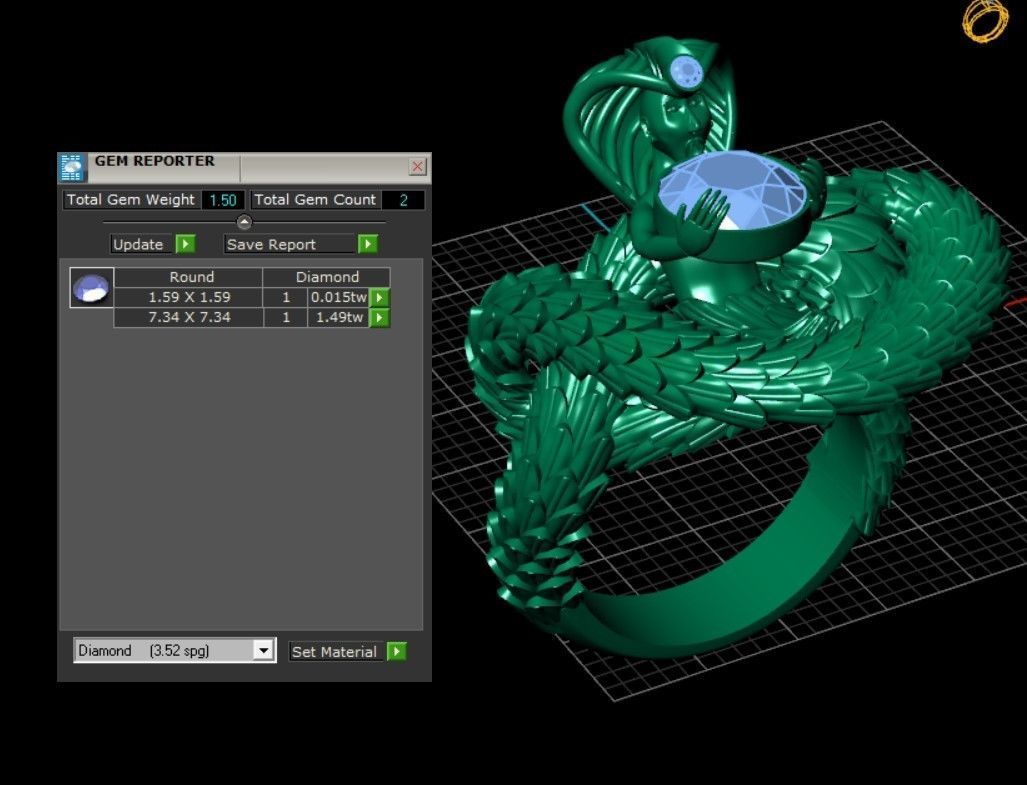 zbrush Ring collection 3D print model_39