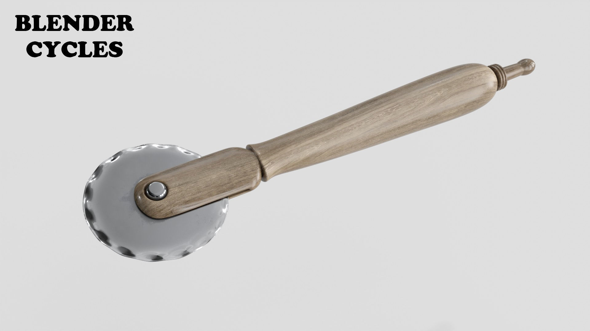 Pizza Wheel Low-poly 3D model_17