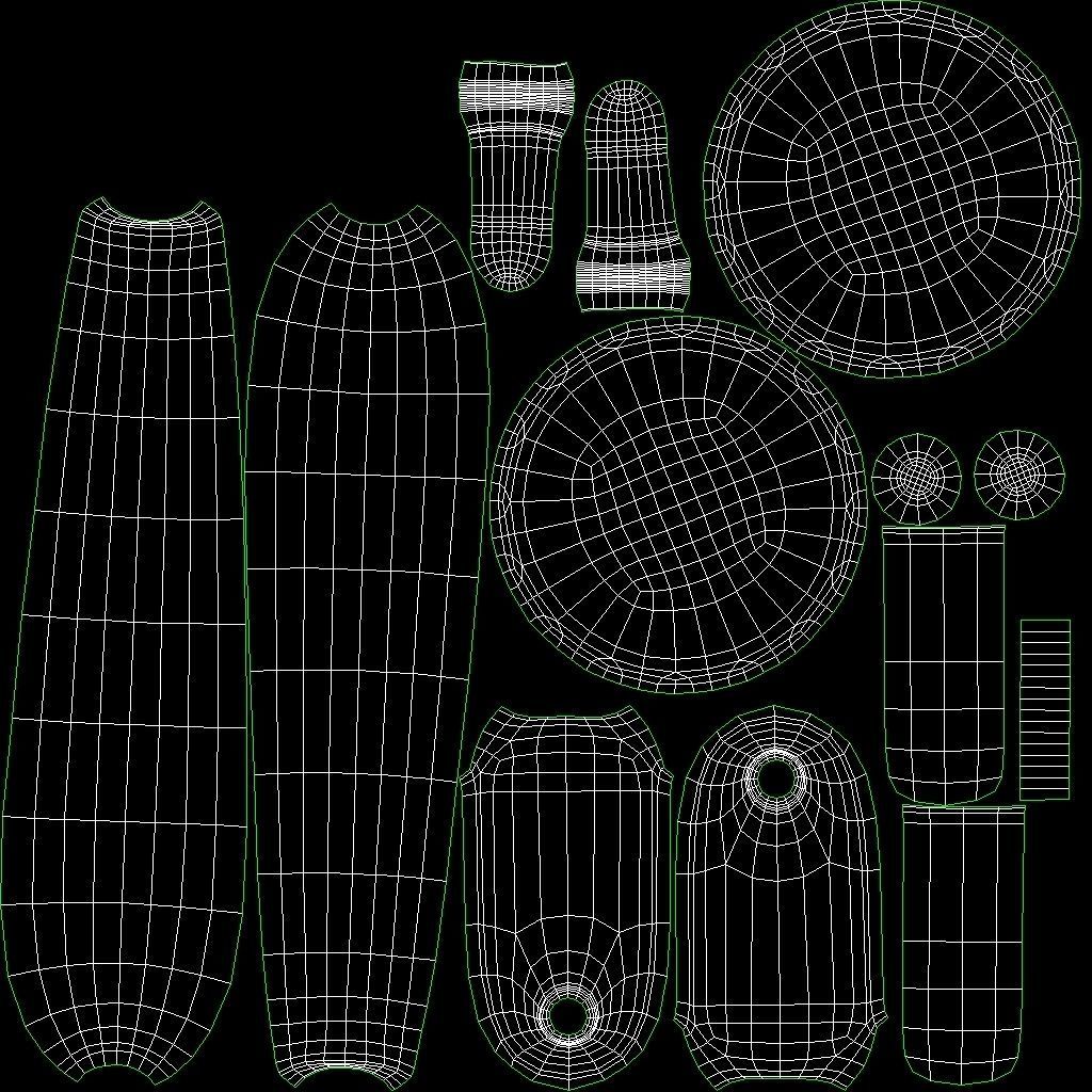 Pizza Wheel Low-poly 3D model_19