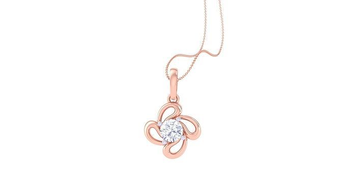 Women Solitaire Super Light Weight Pendant 3D print model