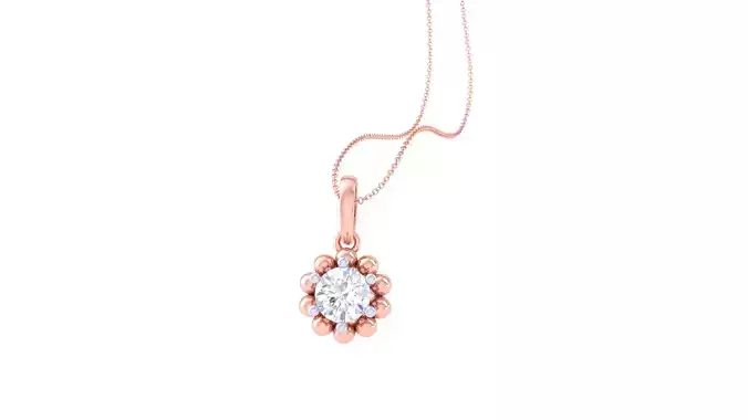 Women Solitaire Super Light Weight Pendant