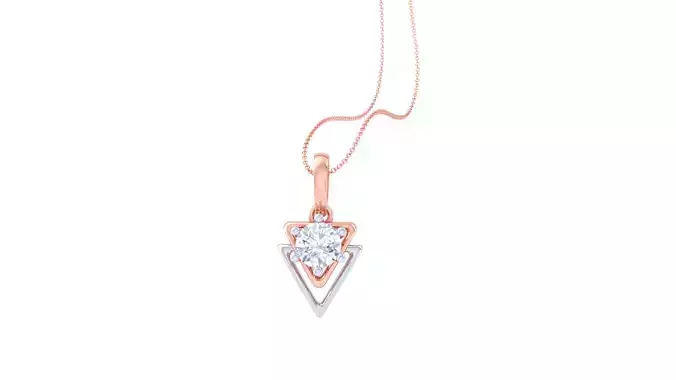 Women Solitaire Super Light Weight Pendant