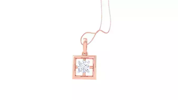 Women Solitaire Super Light Weight Pendant