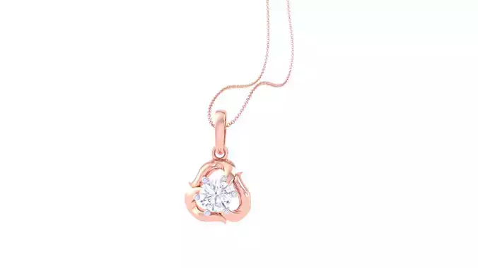 Women Solitaire Super Light Weight Pendant