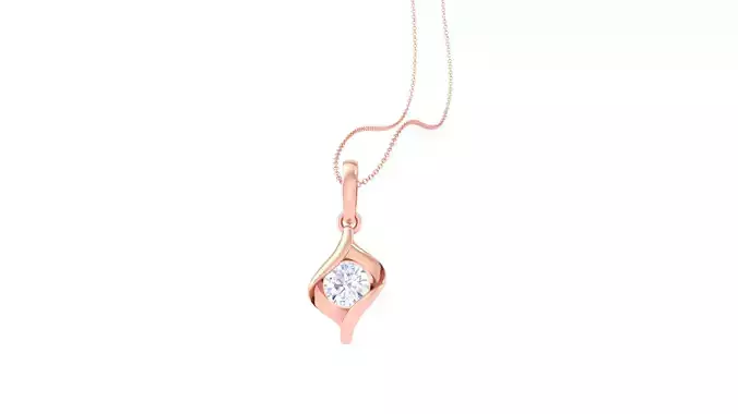 Women Solitaire Super Light Weight Pendant