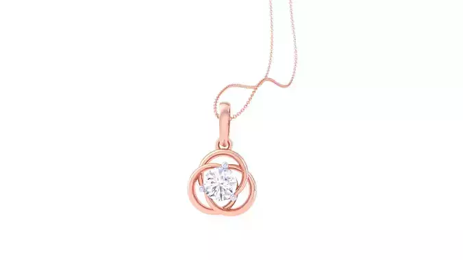 Women Solitaire Super Light Weight Pendant