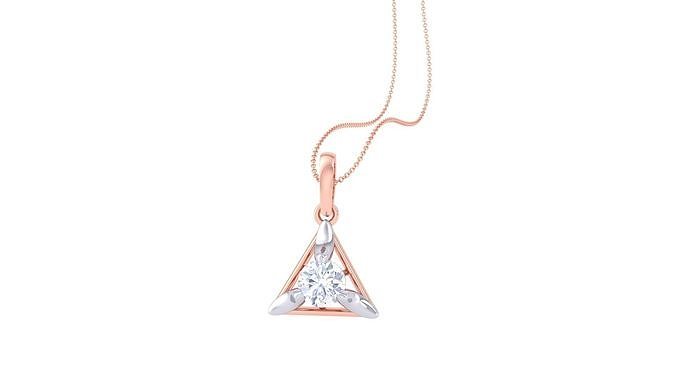 Women Solitaire Super Light Weight Pendant 3D print model