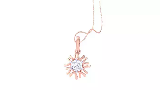 Women Solitaire Super Light Weight Pendant