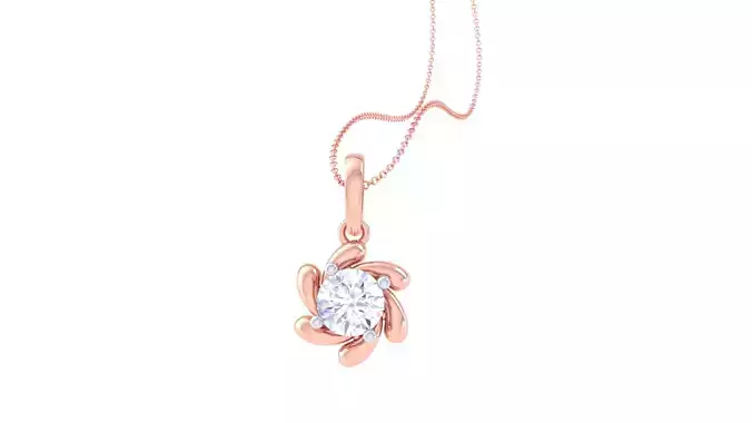 Women Solitaire Super Light Weight Pendant